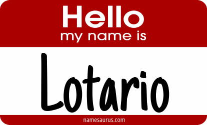 Hello my name is Lotario png download