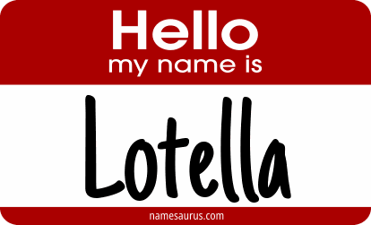 Hello my name is Lotella png download