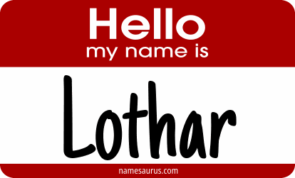 Hello my name is Lothar png download