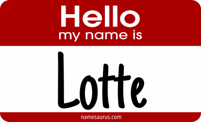 Hello my name is Lotte png download