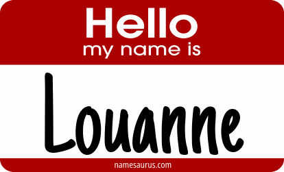 Hello my name is Louanne png download