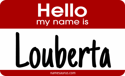 Hello my name is Louberta png download