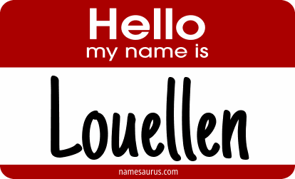 Hello my name is Louellen png download