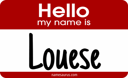 Hello my name is Louese png download