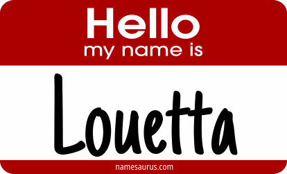 Hello my name is Louetta png download
