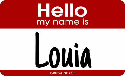 Hello my name is Louia png download