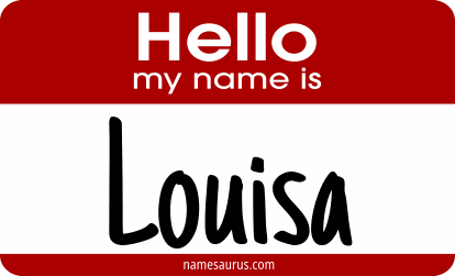 Hello my name is Louisa png download