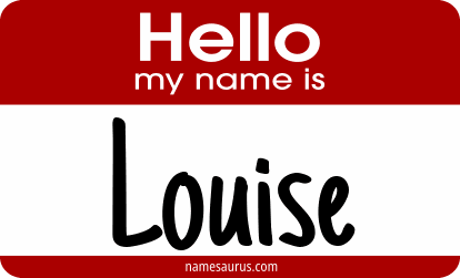 Hello my name is Louise png download