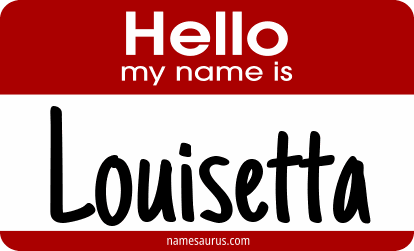 Hello my name is Louisetta png download