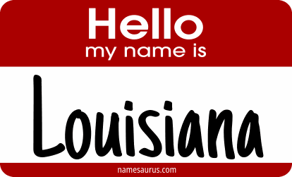 Hello my name is Louisiana png download