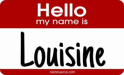 Hello my name is Louisine png download