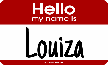 Hello my name is Louiza png download