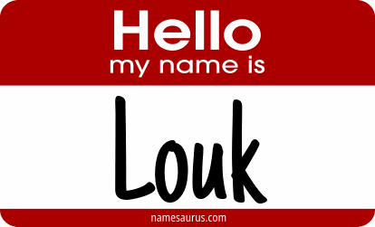 Hello my name is Louk png download