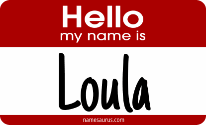 Hello my name is Loula png download