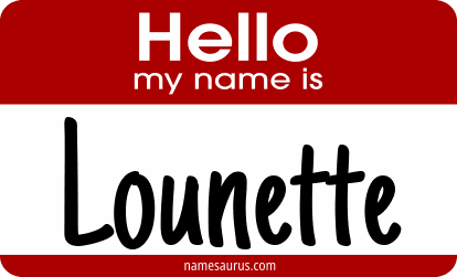 Hello my name is Lounette png download