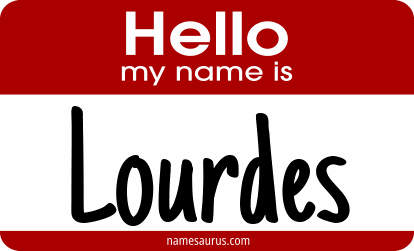 Hello my name is Lourdes png download