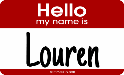 Hello my name is Louren png download