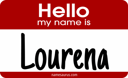 Hello my name is Lourena png download