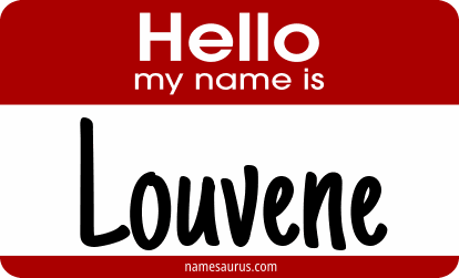 Hello my name is Louvene png download