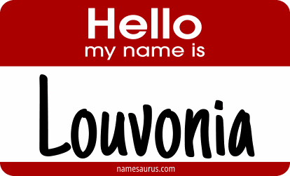 Hello my name is Louvonia png download