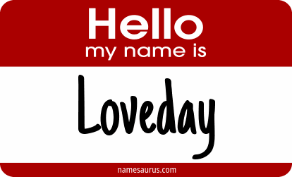 Hello my name is Loveday png download