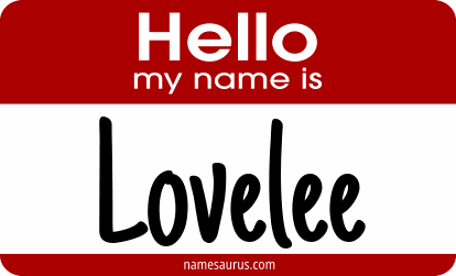 Hello my name is Lovelee png download