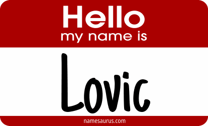 Hello my name is Lovic png download