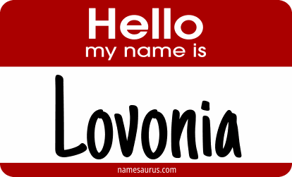 Hello my name is Lovonia png download