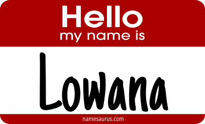 Hello my name is Lowana png download