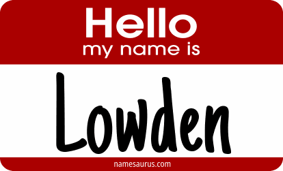 Hello my name is Lowden png download