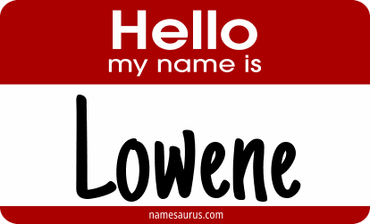 Hello my name is Lowene png download