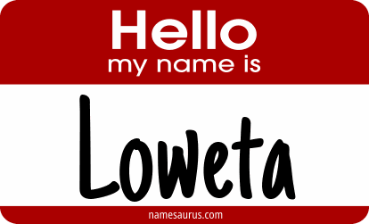 Hello my name is Loweta png download