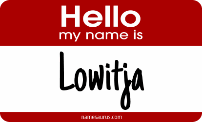 Hello my name is Lowitja png download