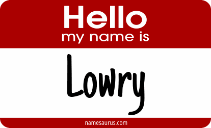 Hello my name is Lowry png download