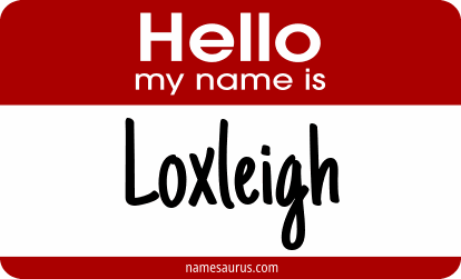Hello my name is Loxleigh png download