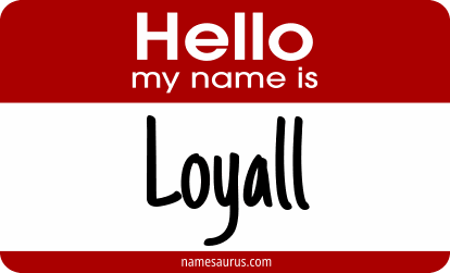 Hello my name is Loyall png download
