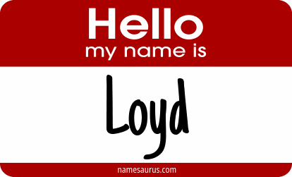 Hello my name is Loyd png download