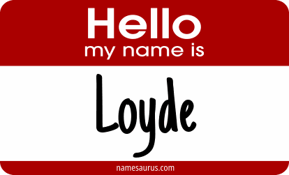 Hello my name is Loyde png download