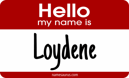 Hello my name is Loydene png download