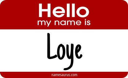 Hello my name is Loye png download
