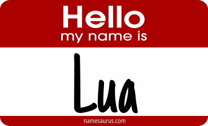 Hello my name is Lua png download