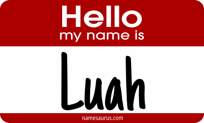 Hello my name is Luah png download
