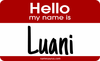 Hello my name is Luani png download