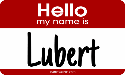 Hello my name is Lubert png download