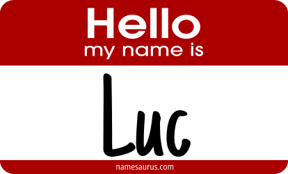 Hello my name is Luc png download