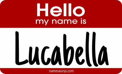 Hello my name is Lucabella png download
