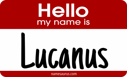 Hello my name is Lucanus png download
