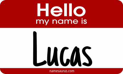 Hello my name is Lucas png download