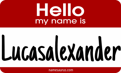 Hello my name is Lucasalexander png download