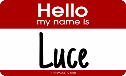 Hello my name is Luce png download